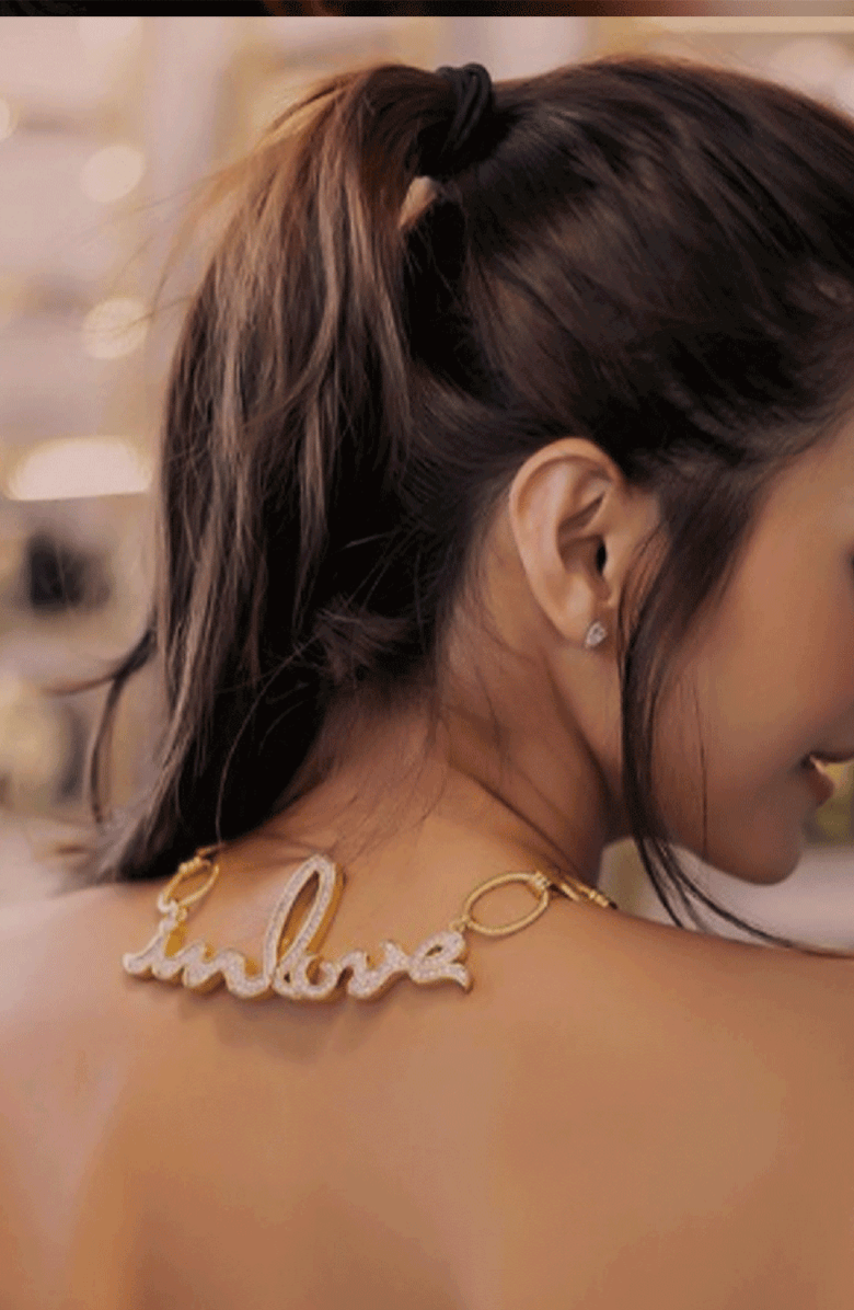 Samantha Siu - New York The Glistening Desert Necklace, Alternate, color, Gold / Peach