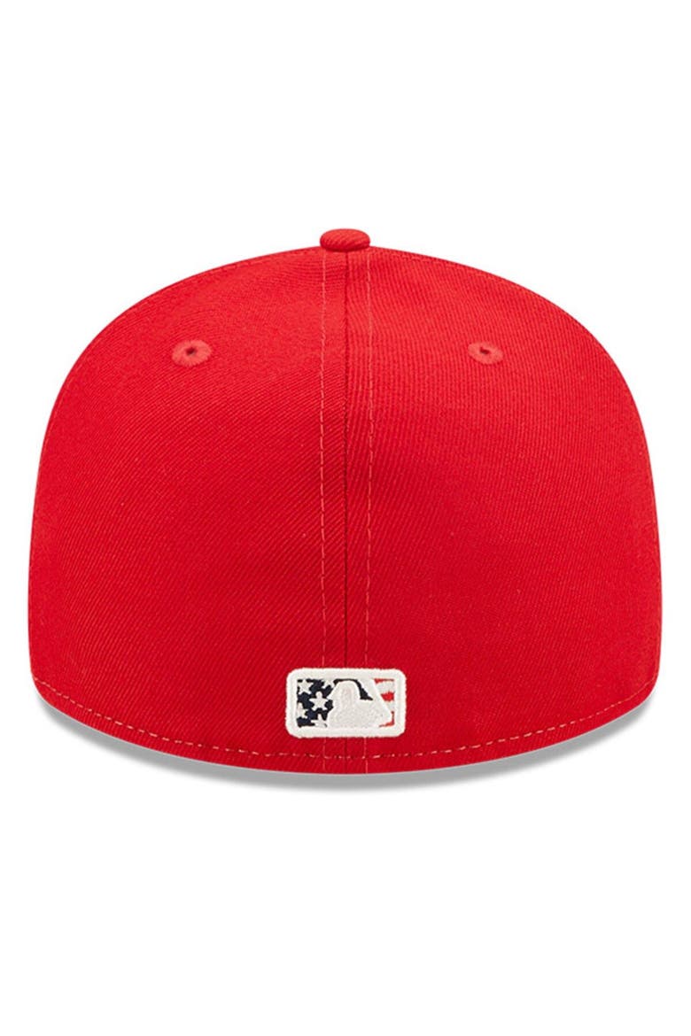Men's New Era Red Washington Nationals 2022 4th of July Low Profile 59FIFTY Fitted Hat, Alternate, color, Red