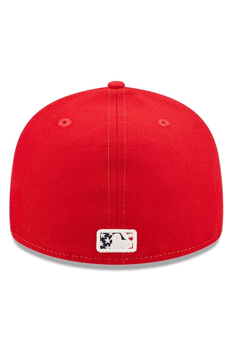 New Era Men's New Era Red Washington Nationals 2022 4th of July Low Profile 59FIFTY Fitted Hat, Alternate, color, Red