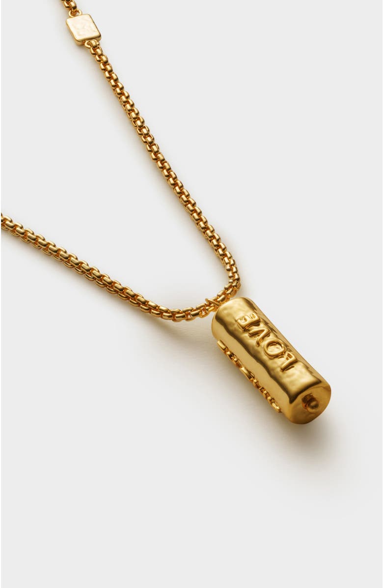 Katie Loxton Love Language Necklace, Alternate, color, Gold Coated