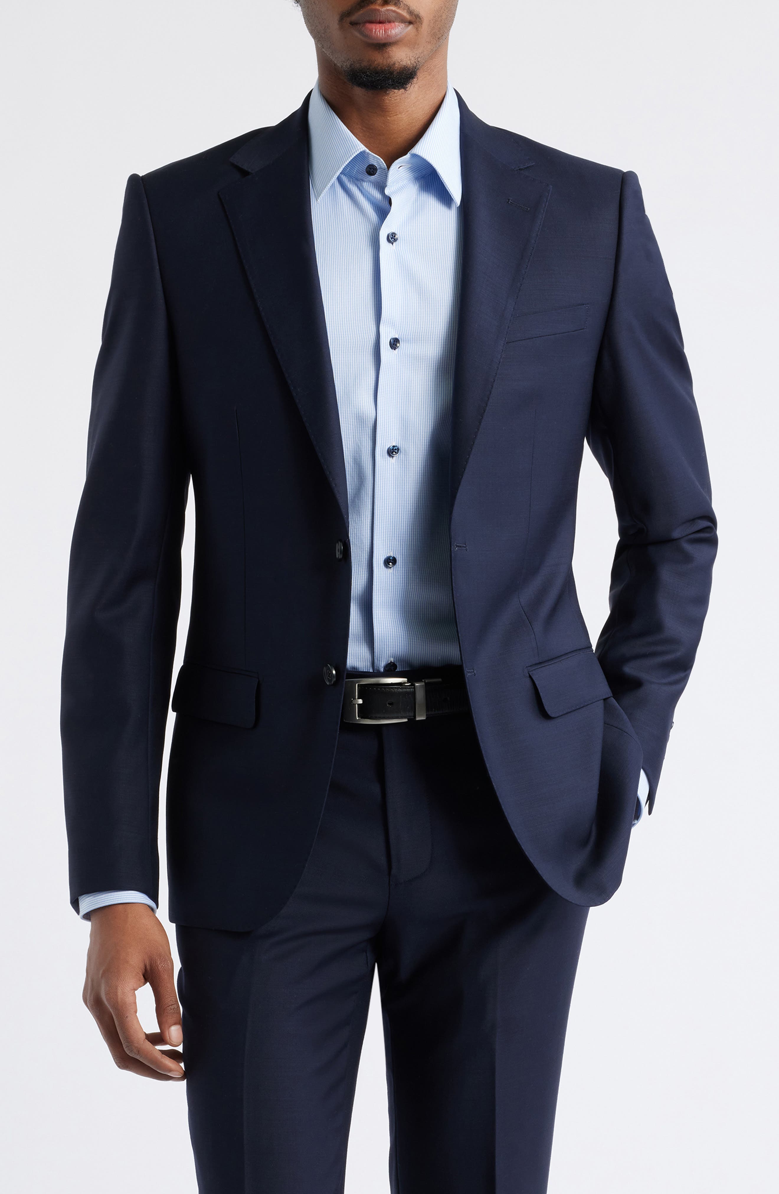 ZANETTI Matteo Slim Fit Navy Wool Sport Coat
