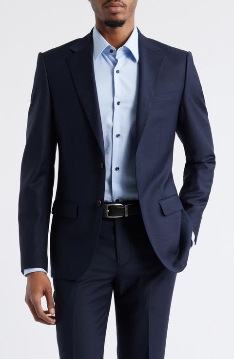 CQJFLQC Men's Wool Double-faced Wool Jacket With Down, Lapel