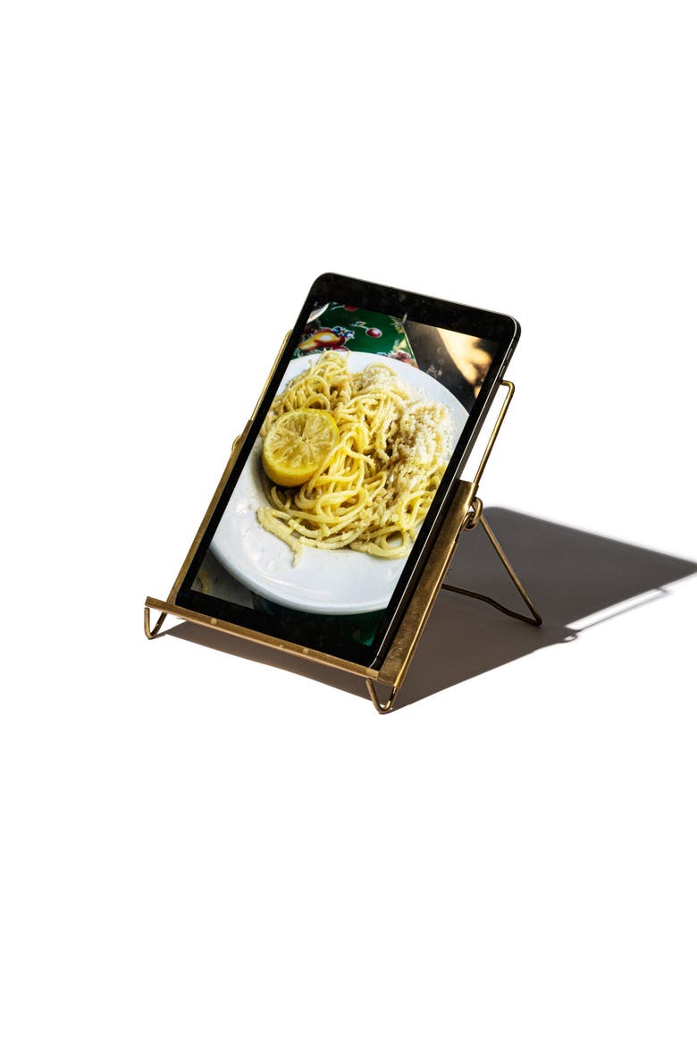Tablet Stand, Alternate, color, Brass