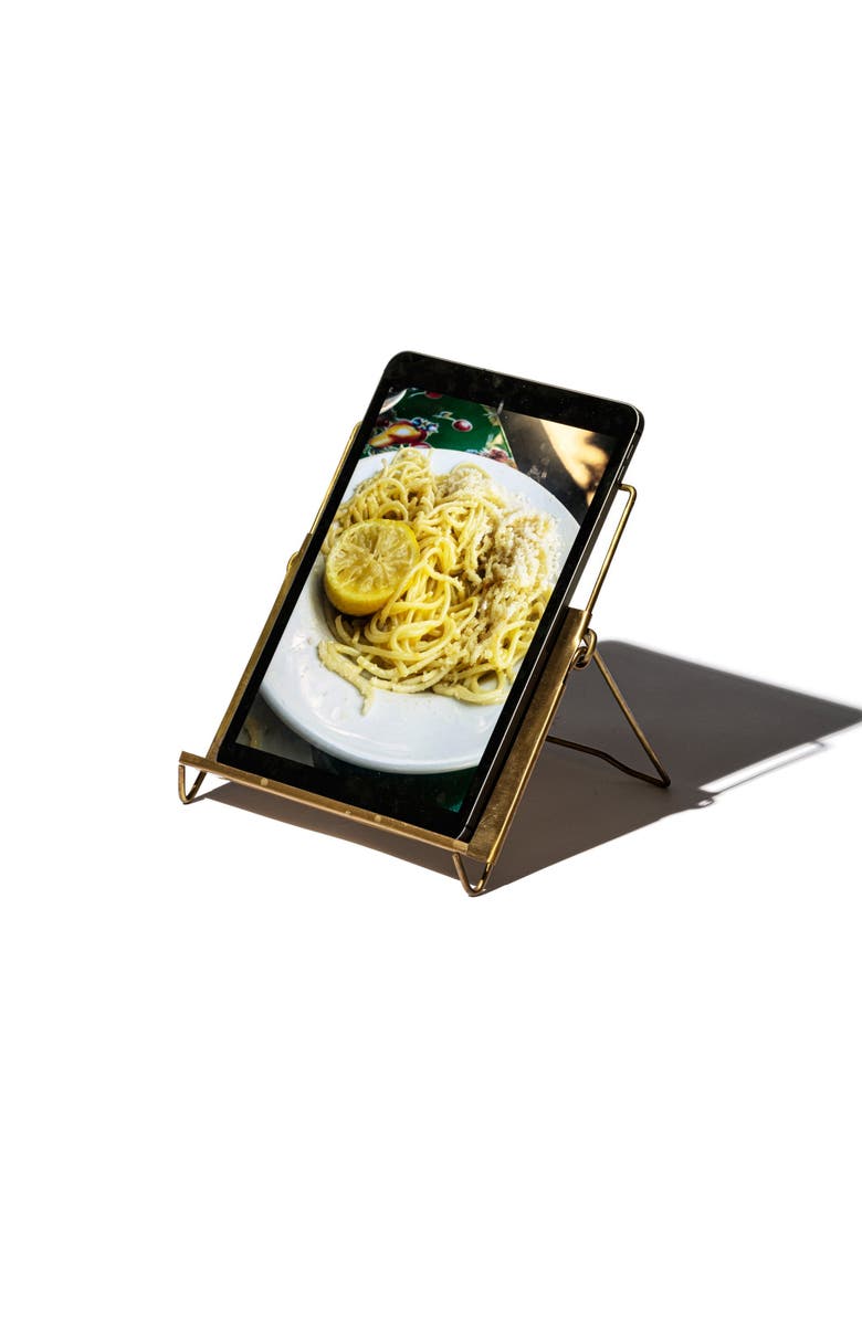 PUEBCO Tablet Stand, Alternate, color, Brass