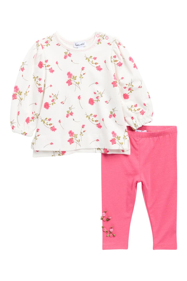 Camellia Rose Pullover & Leggings Set, Main, color, CAMLLIA ROSE TOSS