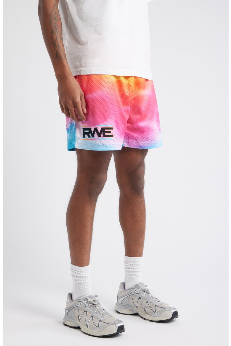 Elite RWE Mesh Basketball Shorts, Alternate, color, PINK