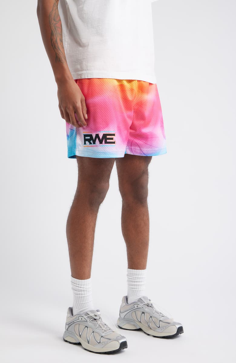 OVERTIME Elite RWE Mesh Basketball Shorts, Alternate, color, Pink