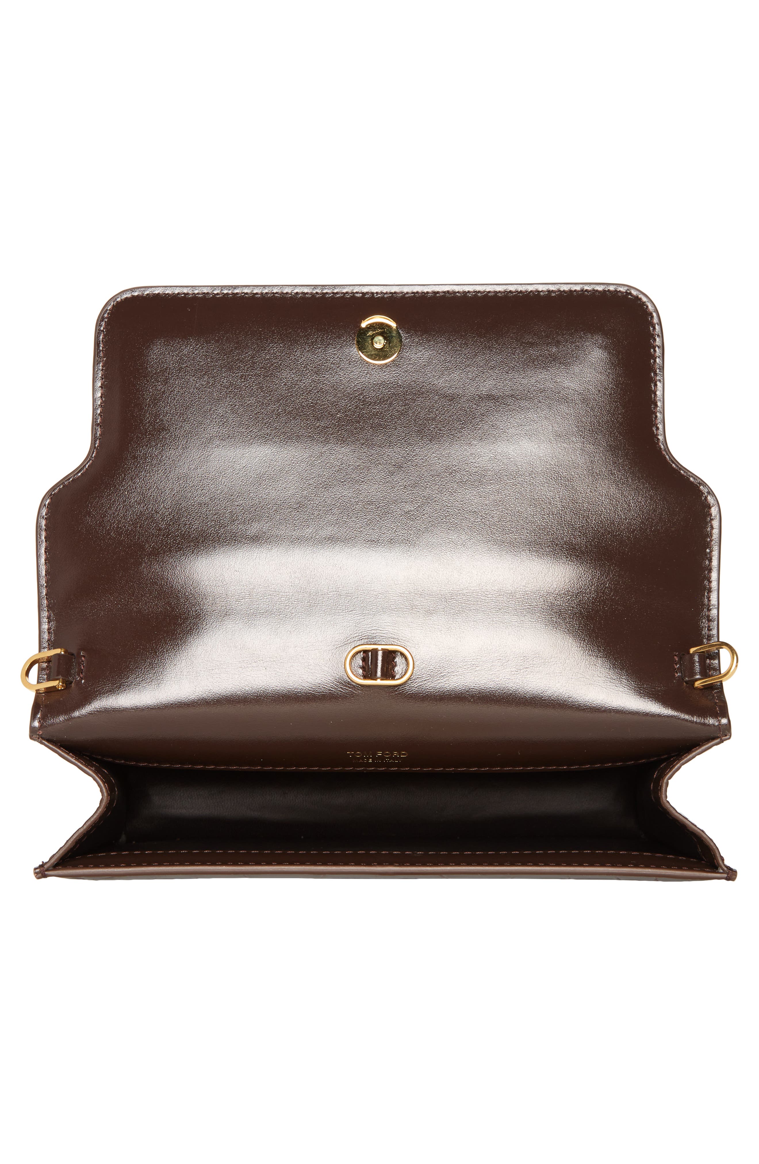 TOM FORD Small Croc Embossed Leather Shoulder Bag, Alternate, color, 