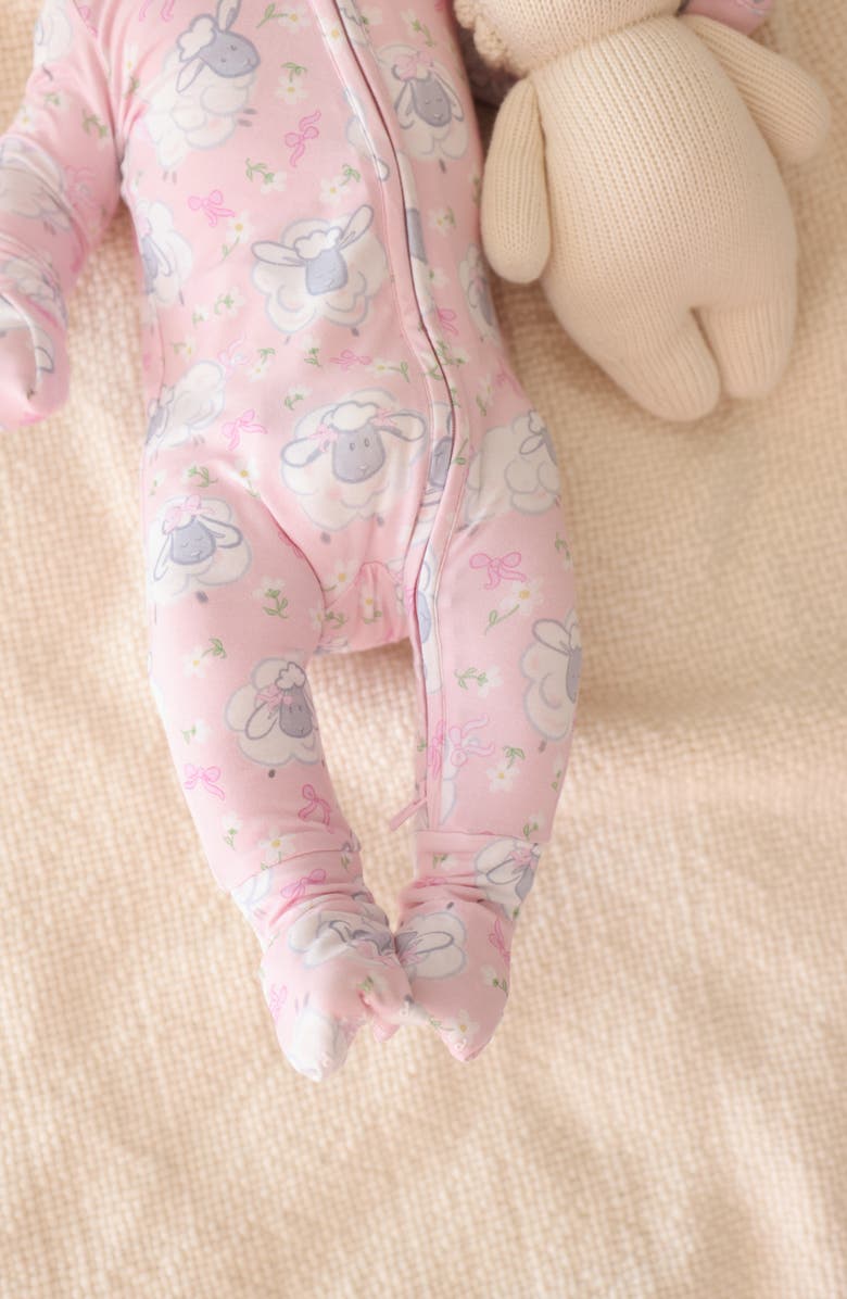 Posh Peanut Paula Convertible Zip Footie, Alternate, color, Pink