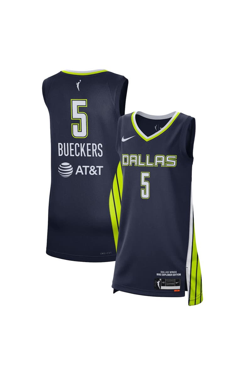 Nike Unisex Nike Paige Bueckers Navy Dallas Wings 2025 WNBA Draft Explorer Edition Victory Player Jersey, Alternate, color, Navy