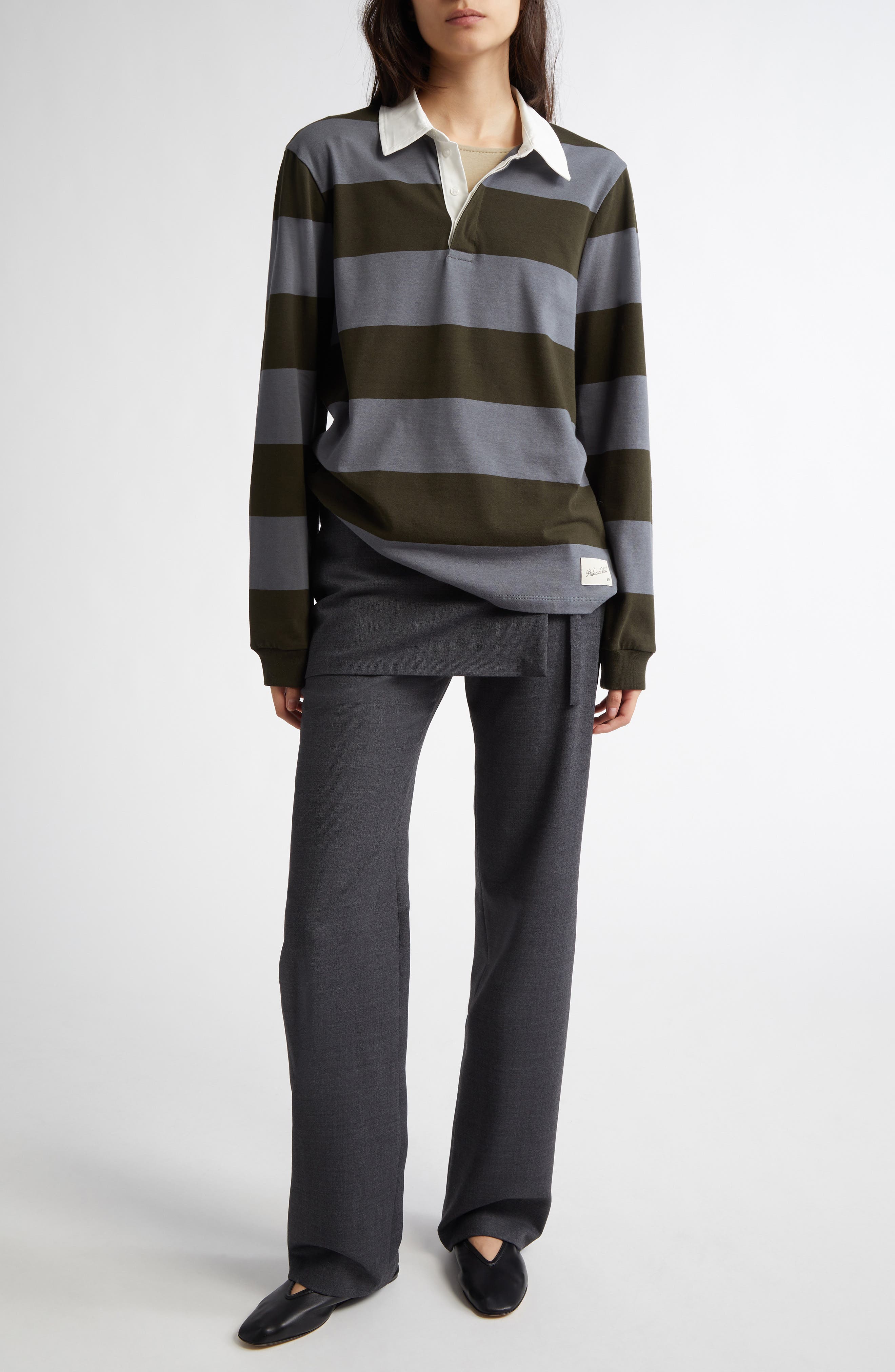 Archive Layered Wool Blend Trousers - image 2