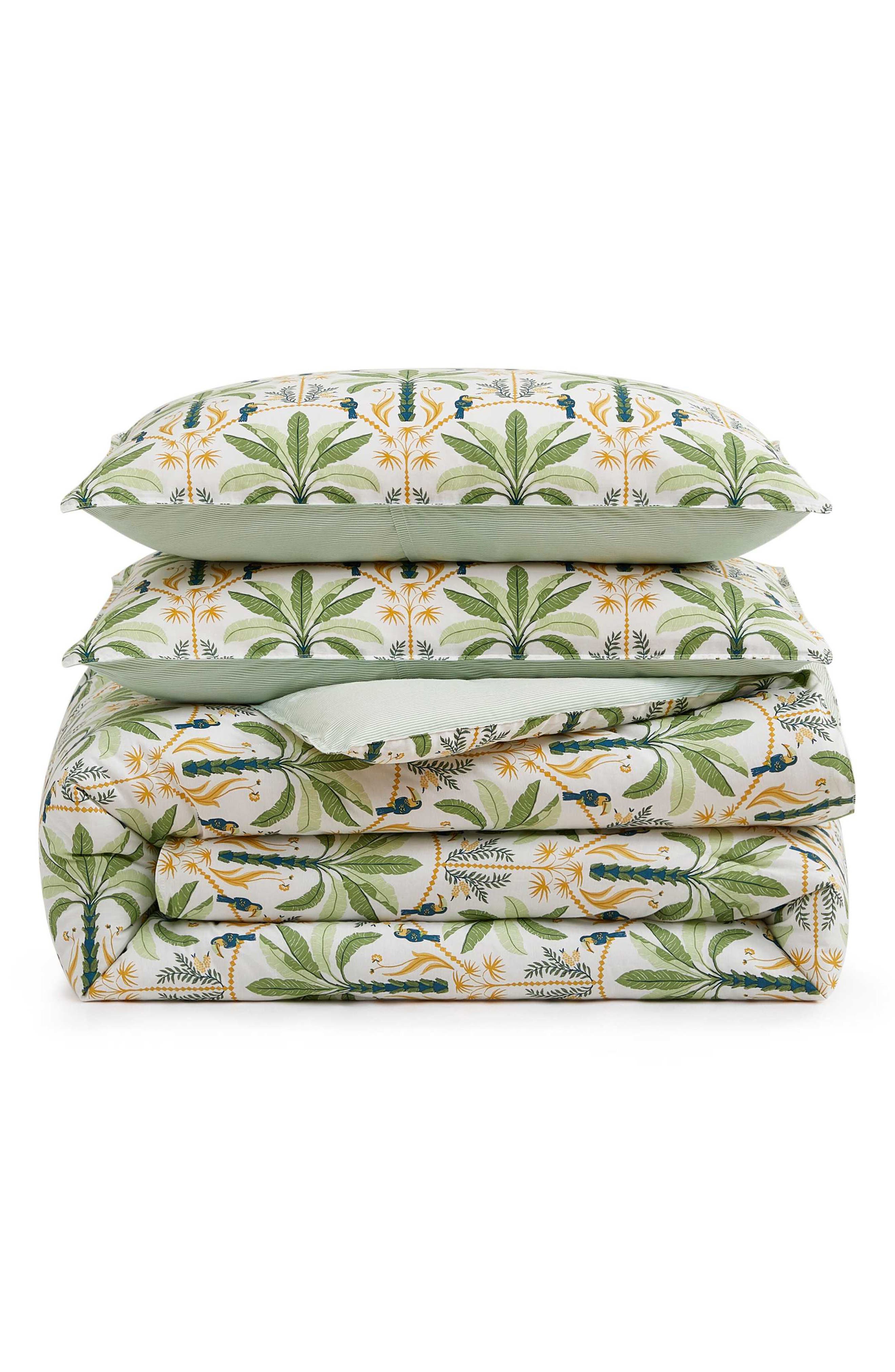 Tommy Bahama Mystic Palms Reversible Cotton Comforter & Sham Set