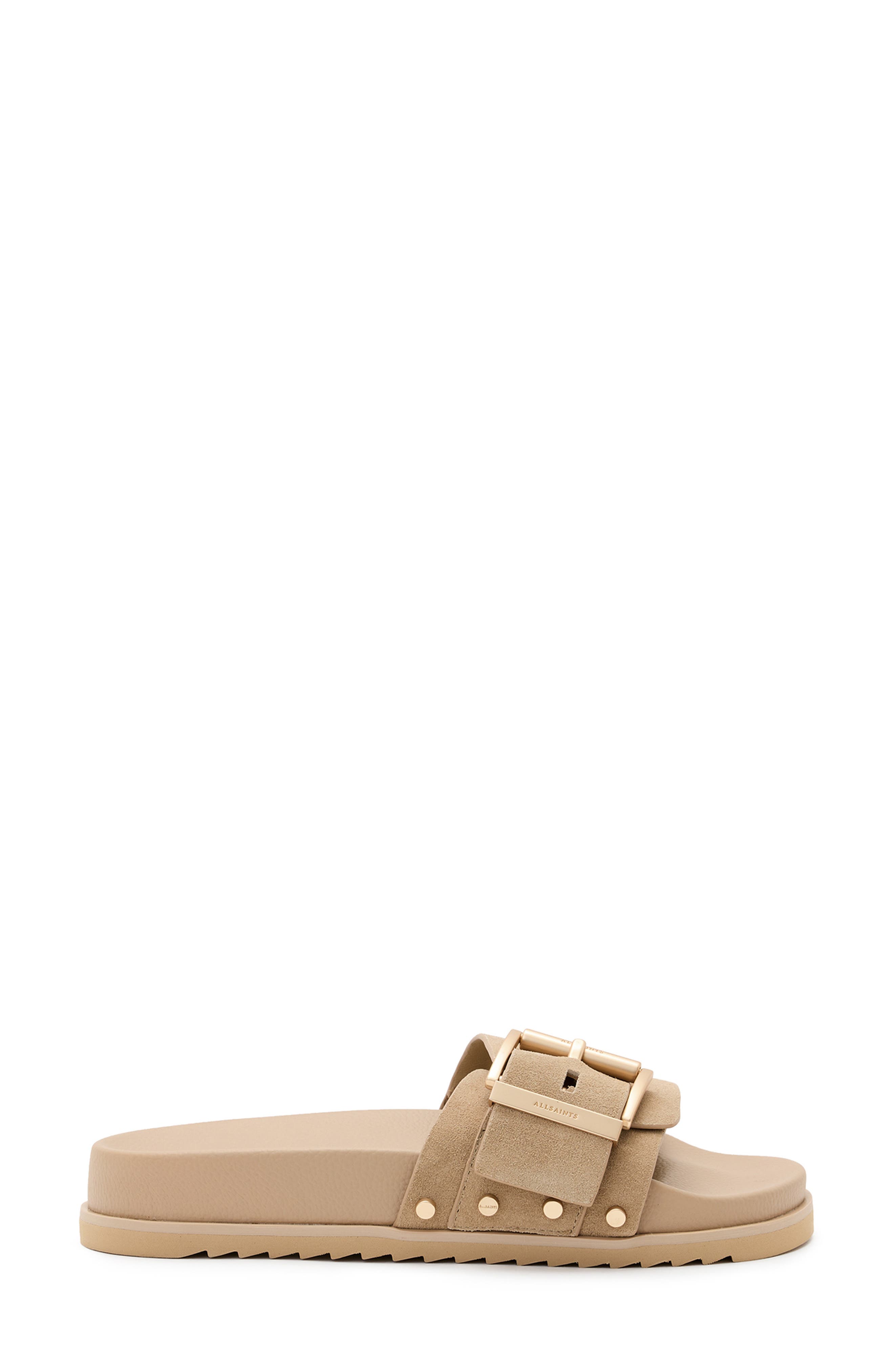Ellie Stud Slide Sandal, Alternate, color, SAND BROWN