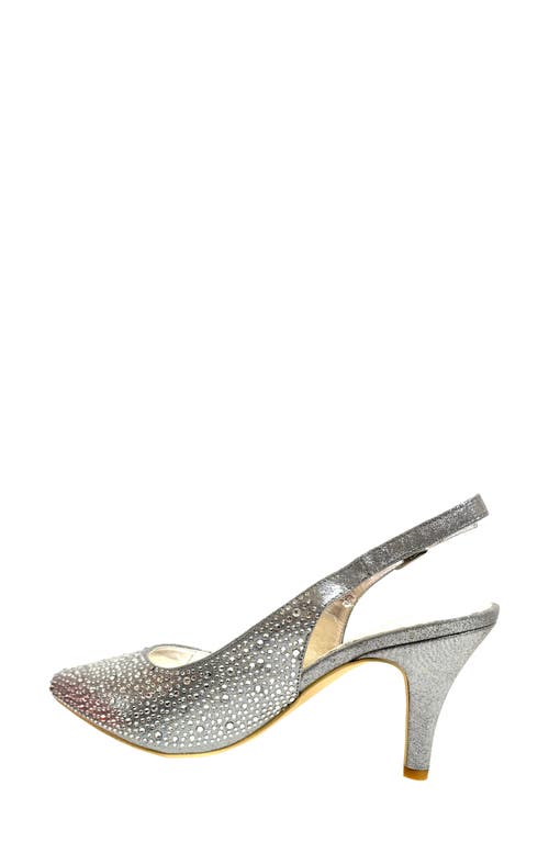 Lady Couture Slingback Pump In Silver