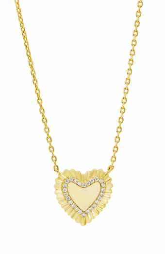 Pavé Heart Pendant Necklace