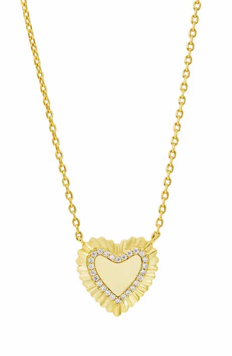 Pavé Heart Pendant Necklace