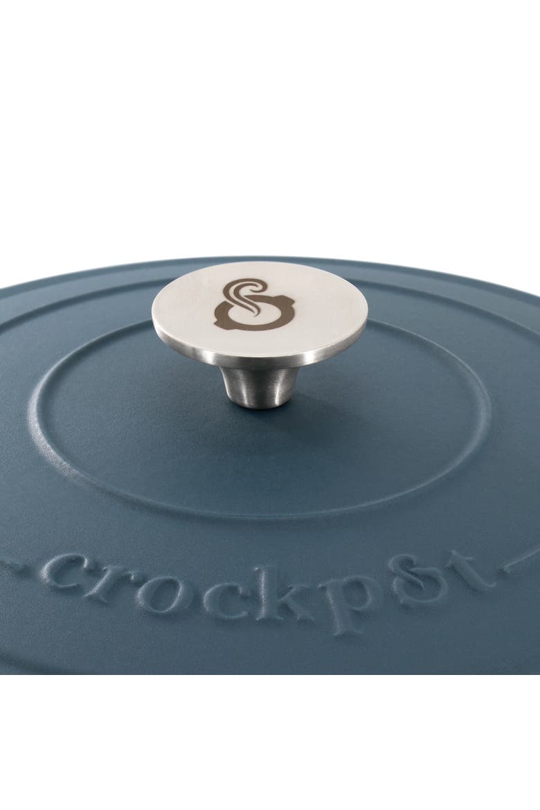 5 Quart Enameled Cast Iron Dutch Oven, Alternate, color, Blue