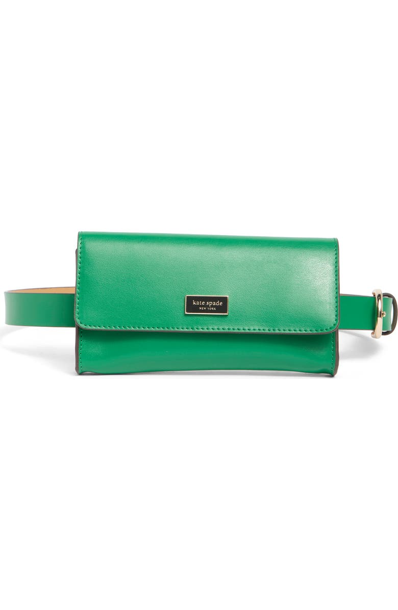 Kate Spade New York flap leather belt bag, Main, color,