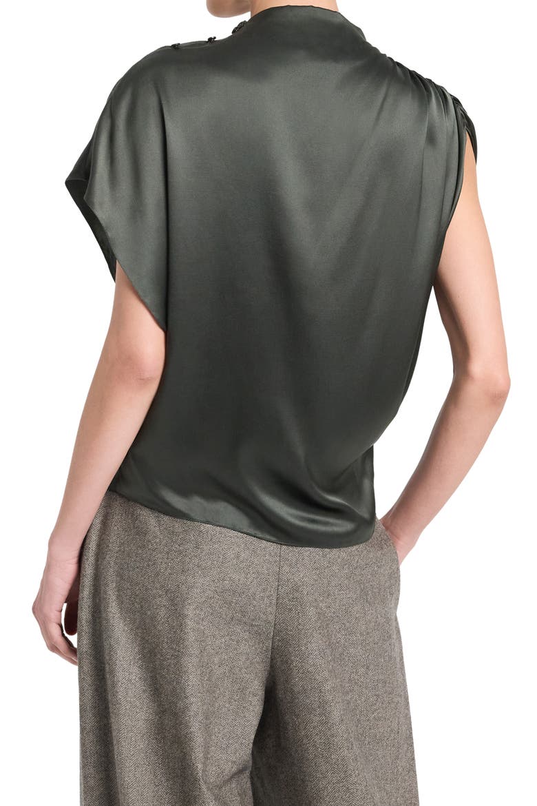 Wish You Would Stretch Silk Top, Alternate, color, ROSIN
