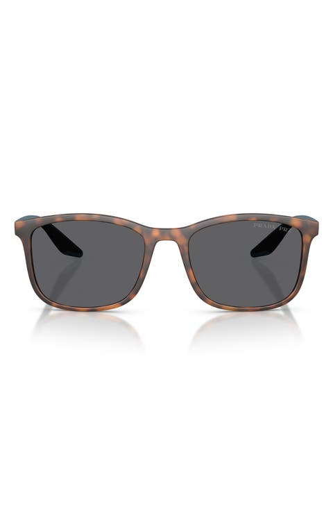 56mm Polarized Pillow Sunglasses