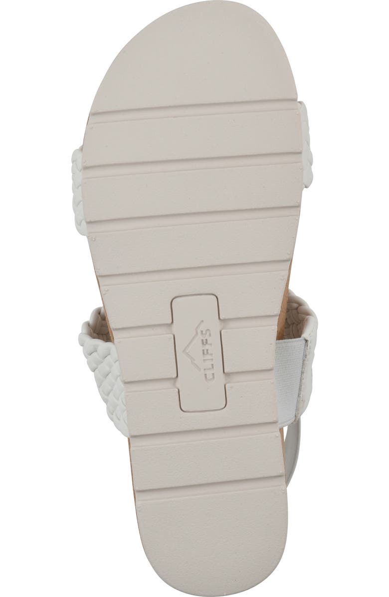 CLIFFS BY WHITE MOUNTAIN Treat Slingback Sandal, Alternate, color, White Smooth