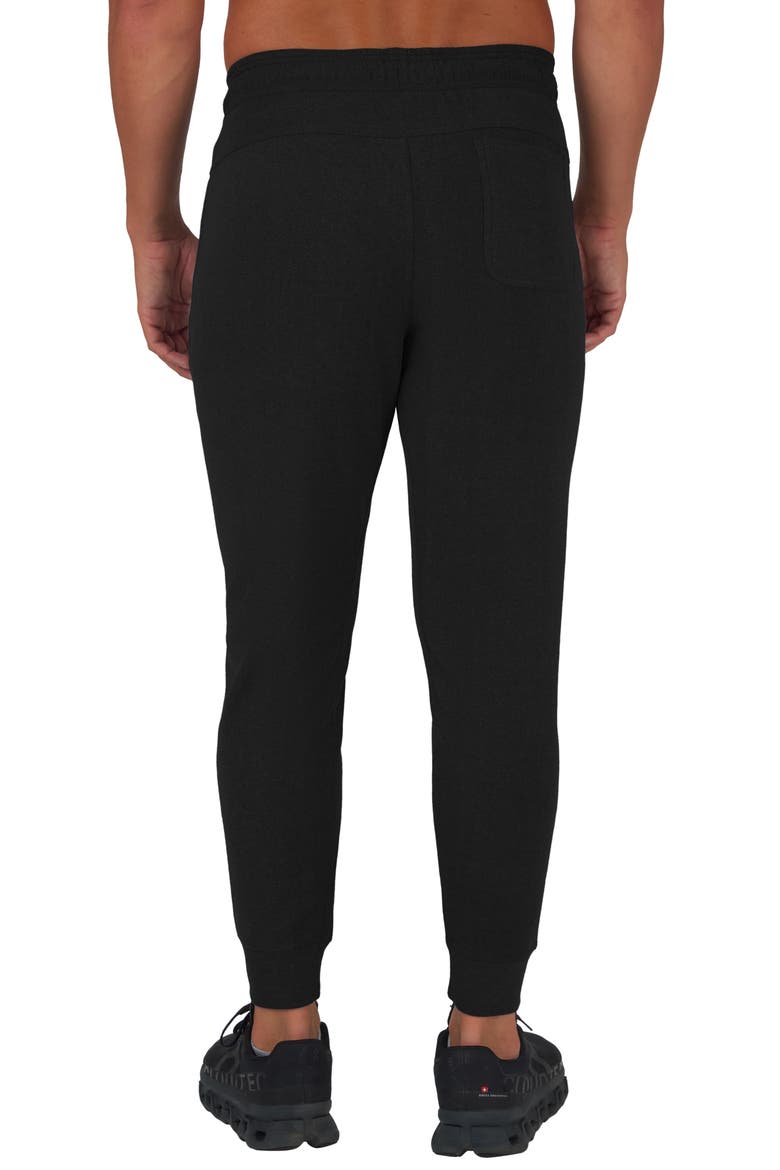 Ultra Mélange Fleece Joggers, Alternate, color, BLACK