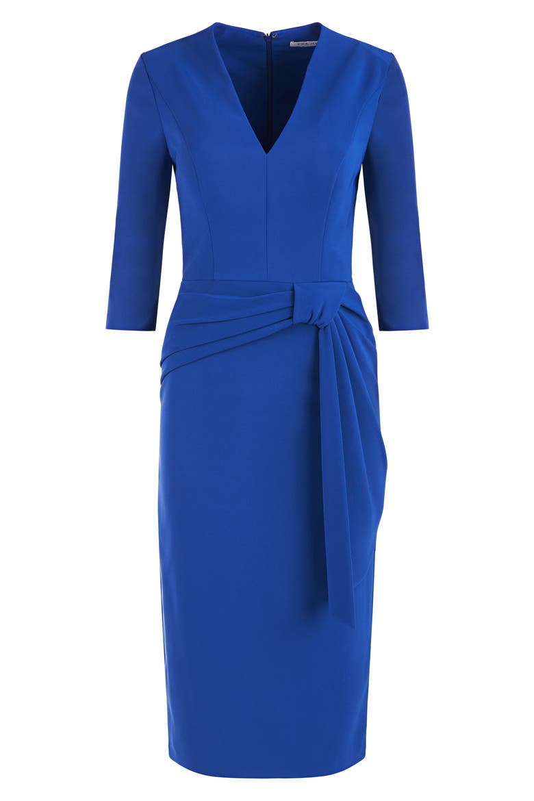 Londyn Midi Dress, Alternate, color, CLASSIC NAVY
