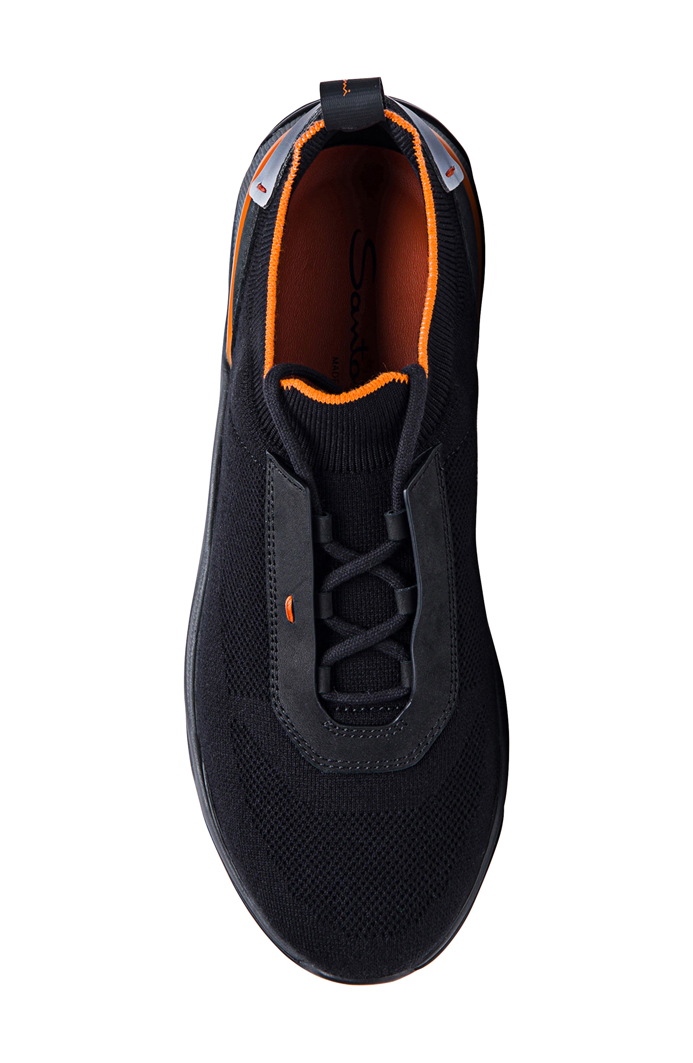 Santoni Floinn Sneaker, Alternate, color, Black