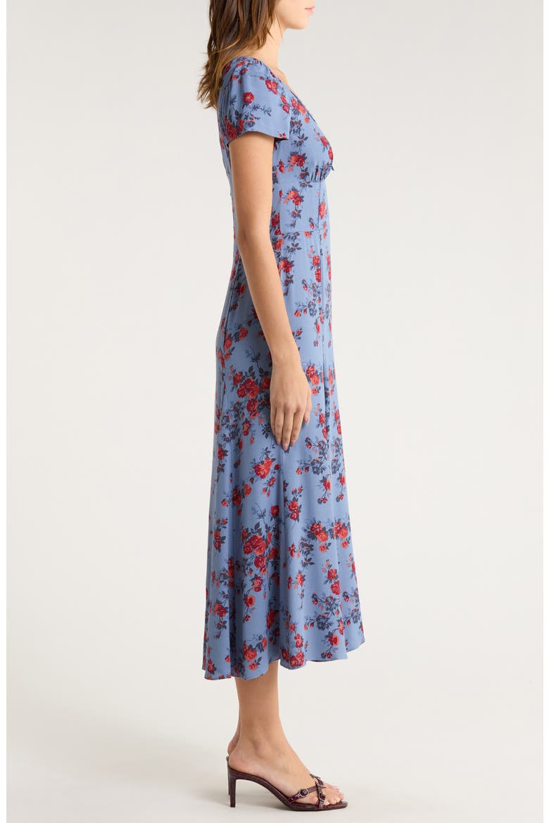Afton Floral Print Maxi Dress, Alternate, color, MARTINE
