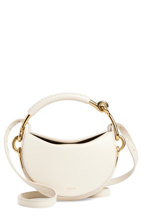 Bridle Logo Leather Crossbody Bag