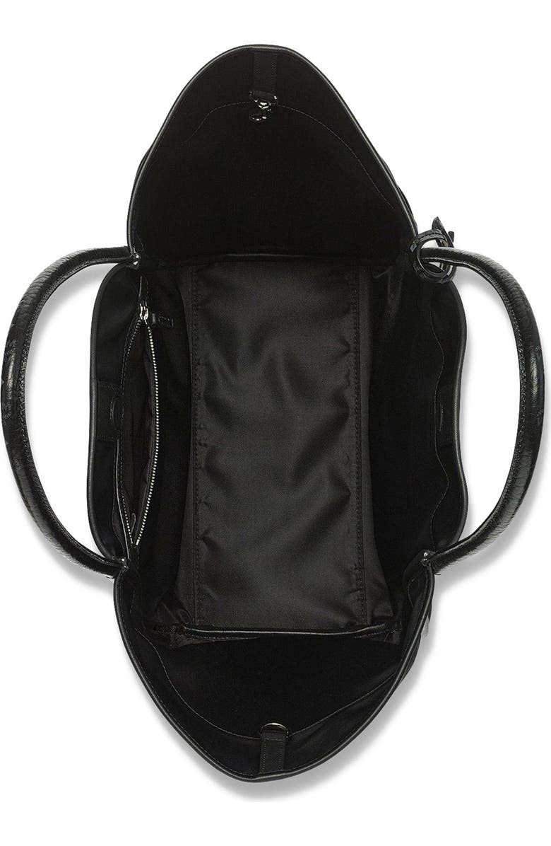 MCM Aren Shopper in ECONYLÂ<sup>®</sup> and Leather, Alternate, color, Black