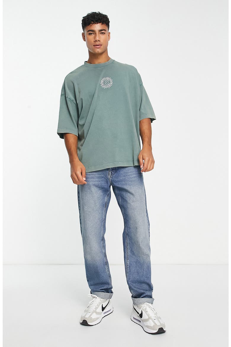 Oversize Cotton T-Shirt, Alternate, color, KHAKI