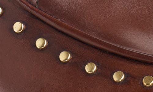 The Office Of Angela Scott Miss Cecilia Studded Loafer In Brown