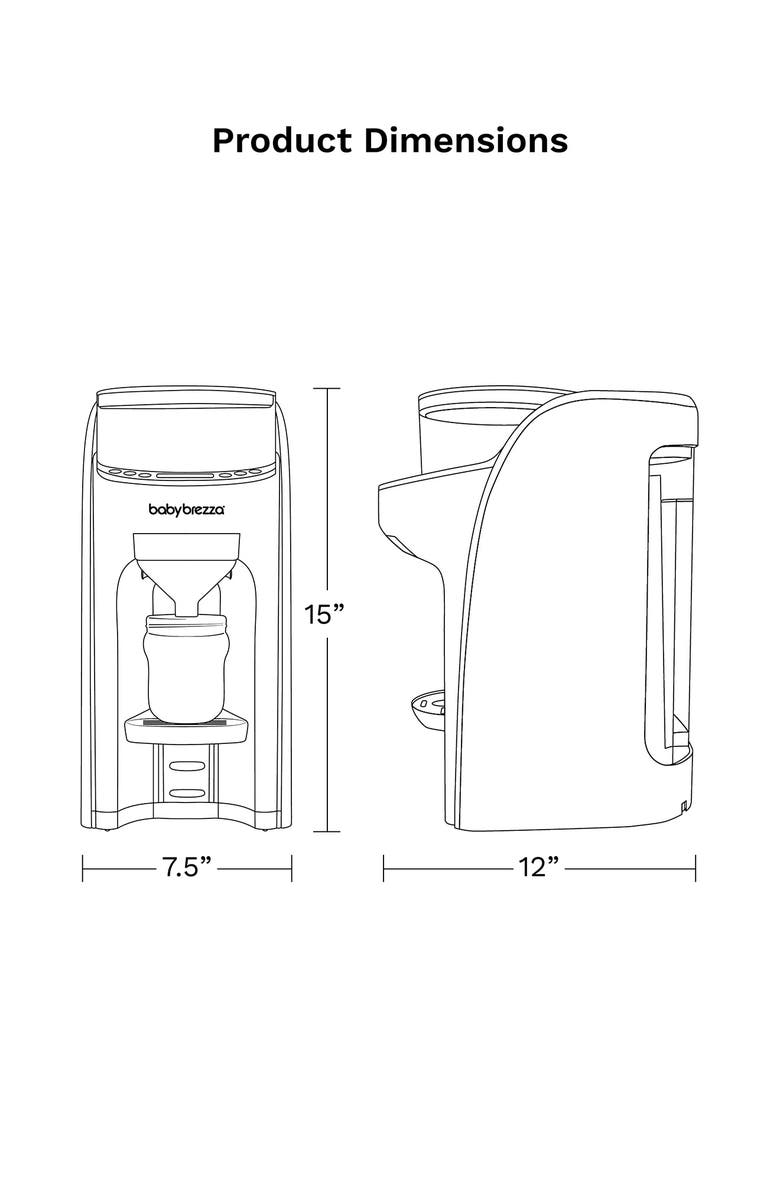 BABY BREZZA Formula Pro Advanced Automatic Formula Maker, Alternate, color, White & Black