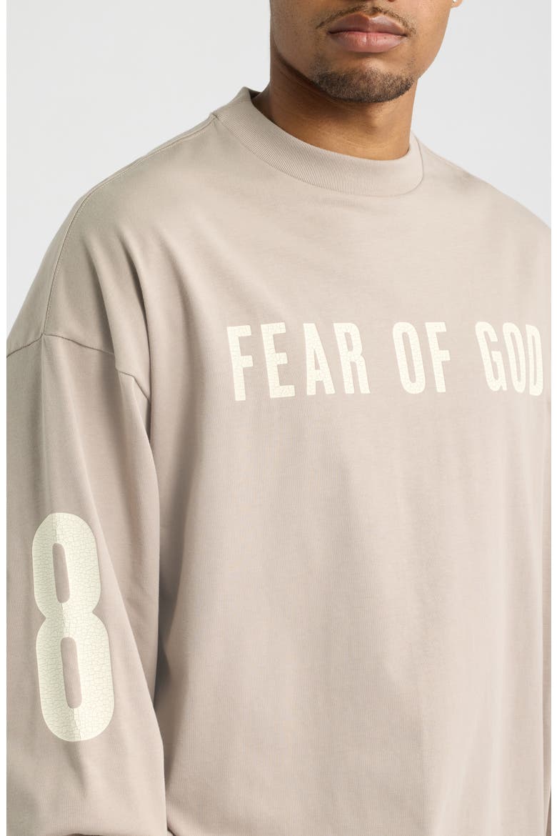 Merch Oversize Long Sleeve Cotton Graphic T-Shirt, Alternate, color, SEAL