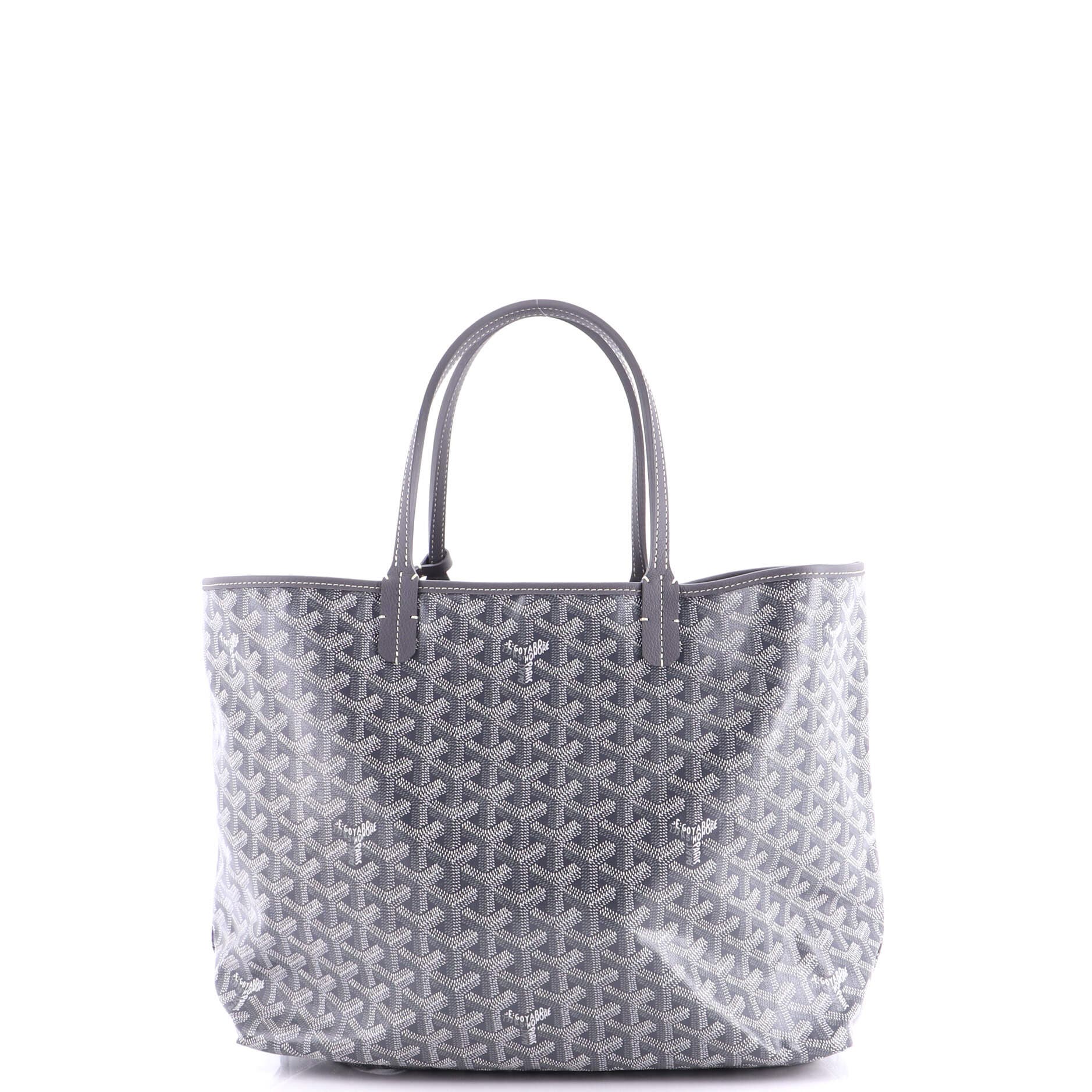 Pre-Owned Goyard Saint Louis Tote Coated Canvas PM, Alternate, color, Gray