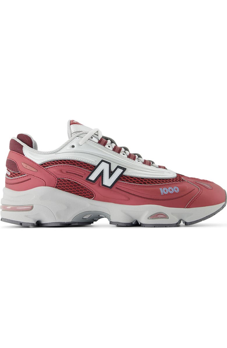 New Balance 1000 Sneaker, Alternate, color, Monarch Burgundy/ Silver