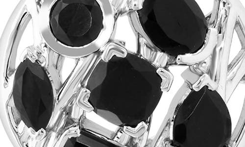 Effy Sterling Silver Onyx Circle Pendant Necklace In Black
