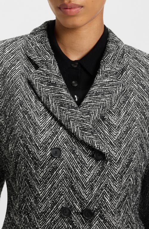 Hugo Boss Boss Jiarna Double Breasted Blazer In Gray