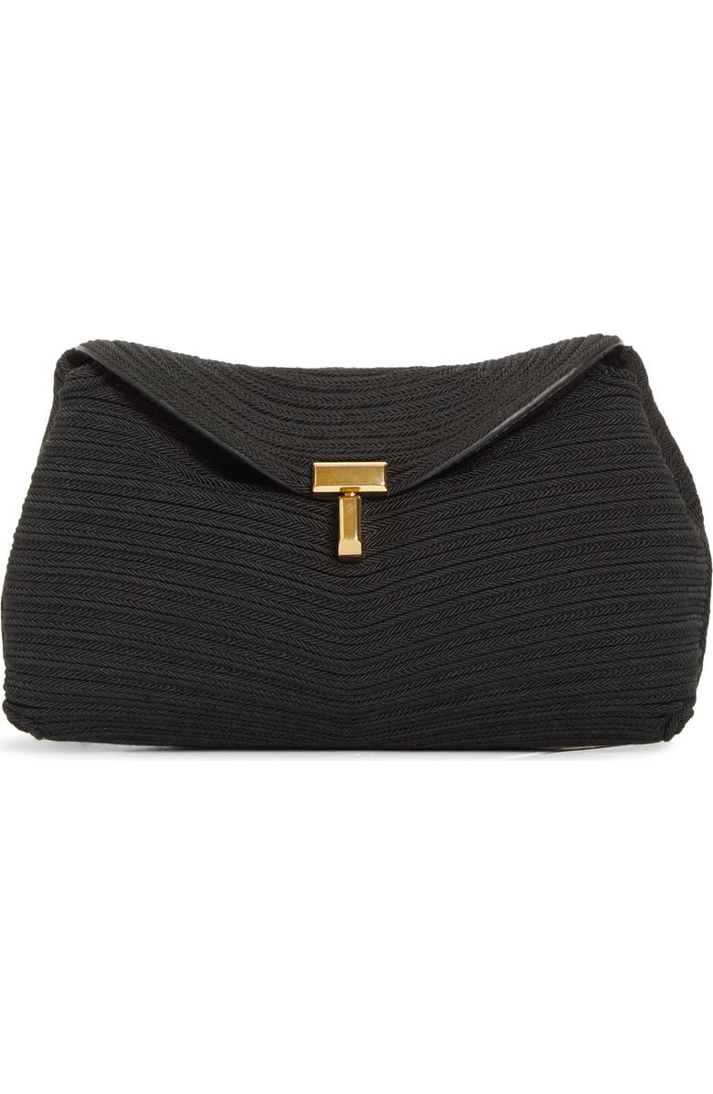 TOTEME Mini T-Lock Rope Clutch, Main, color, Black