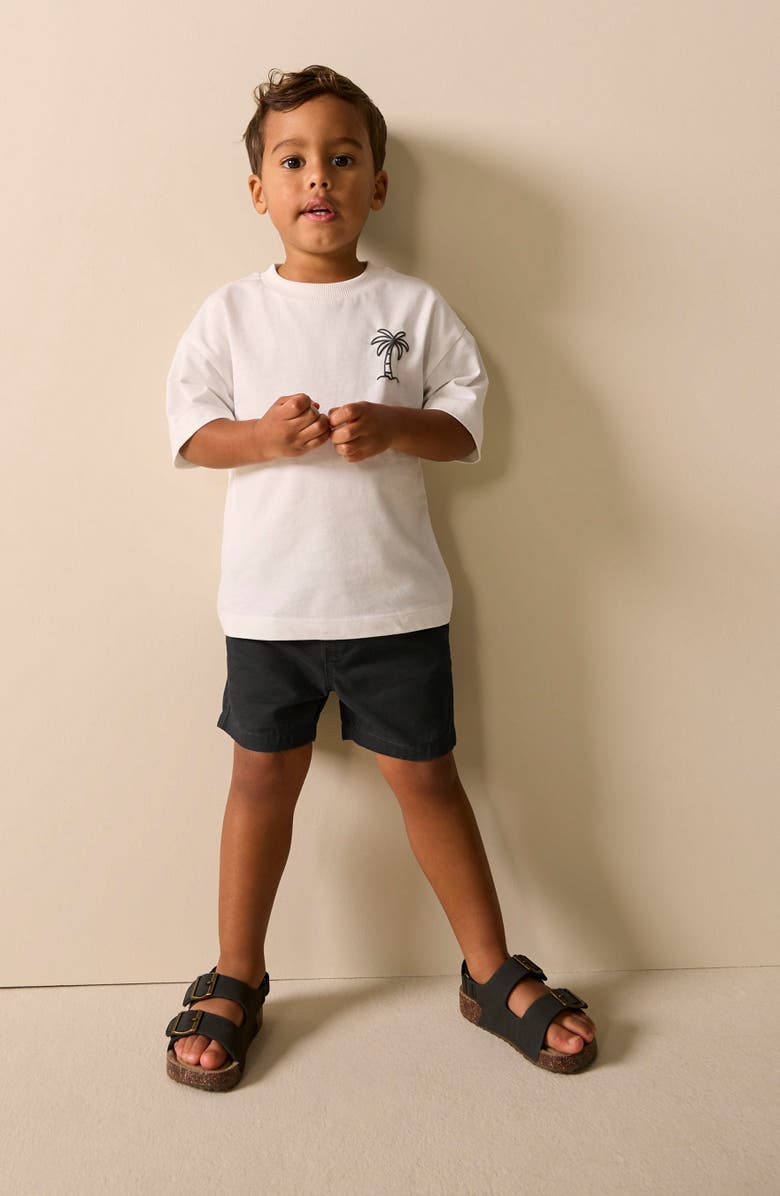 NEXT Kids' Pull-On Shorts, Alternate, color, Black
