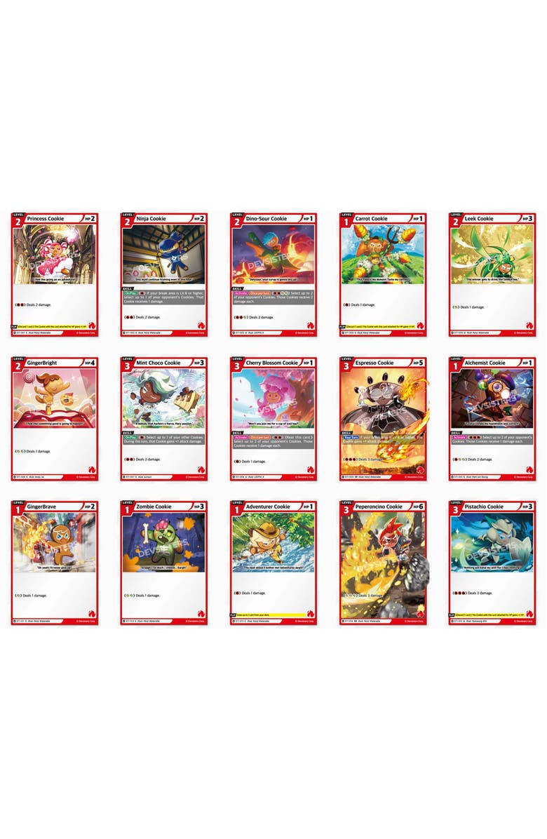DevSisters CookieRun Braverse Trading Card Game, Starter Deck Red, Aggressive Game Play, Alternate, color, Multicolored