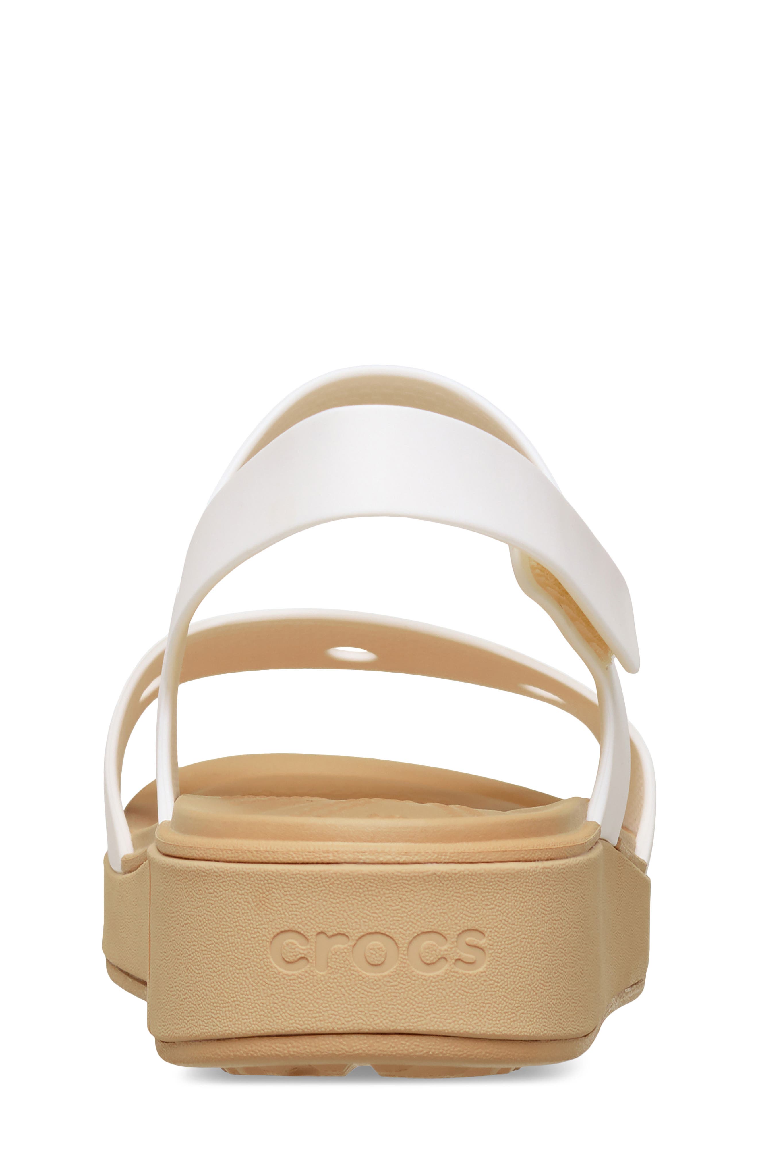 CROCS Kids' Brooklyn Slingback Sandal, Alternate, color, Chalk/ Cashew