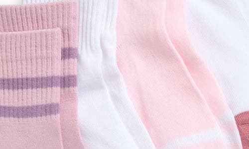 Capelli New York Kids' Assorted 8-pack Stripe Quarter Socks In Multi