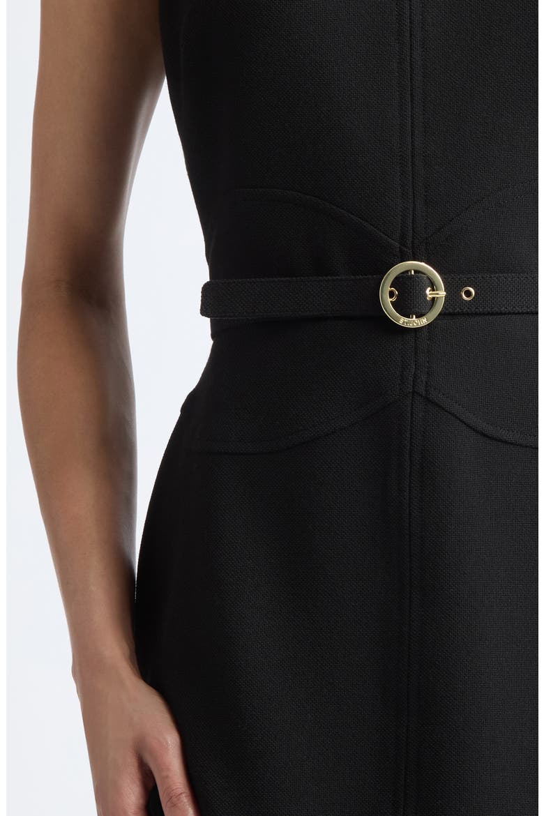 Palais Stretch Suiting Dress, Alternate, color, BLACK