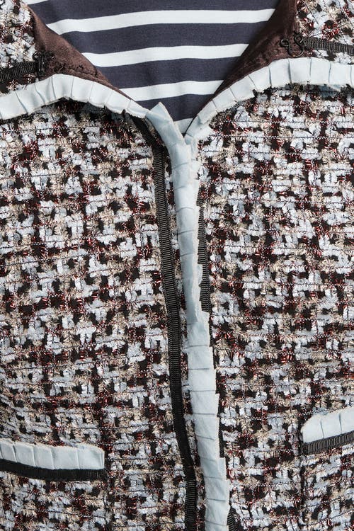 Frances Valentine Jessie Jacket Deco Tweed Poly Lurex In Multi