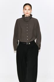COS Fluid Mock-Neck Blouse