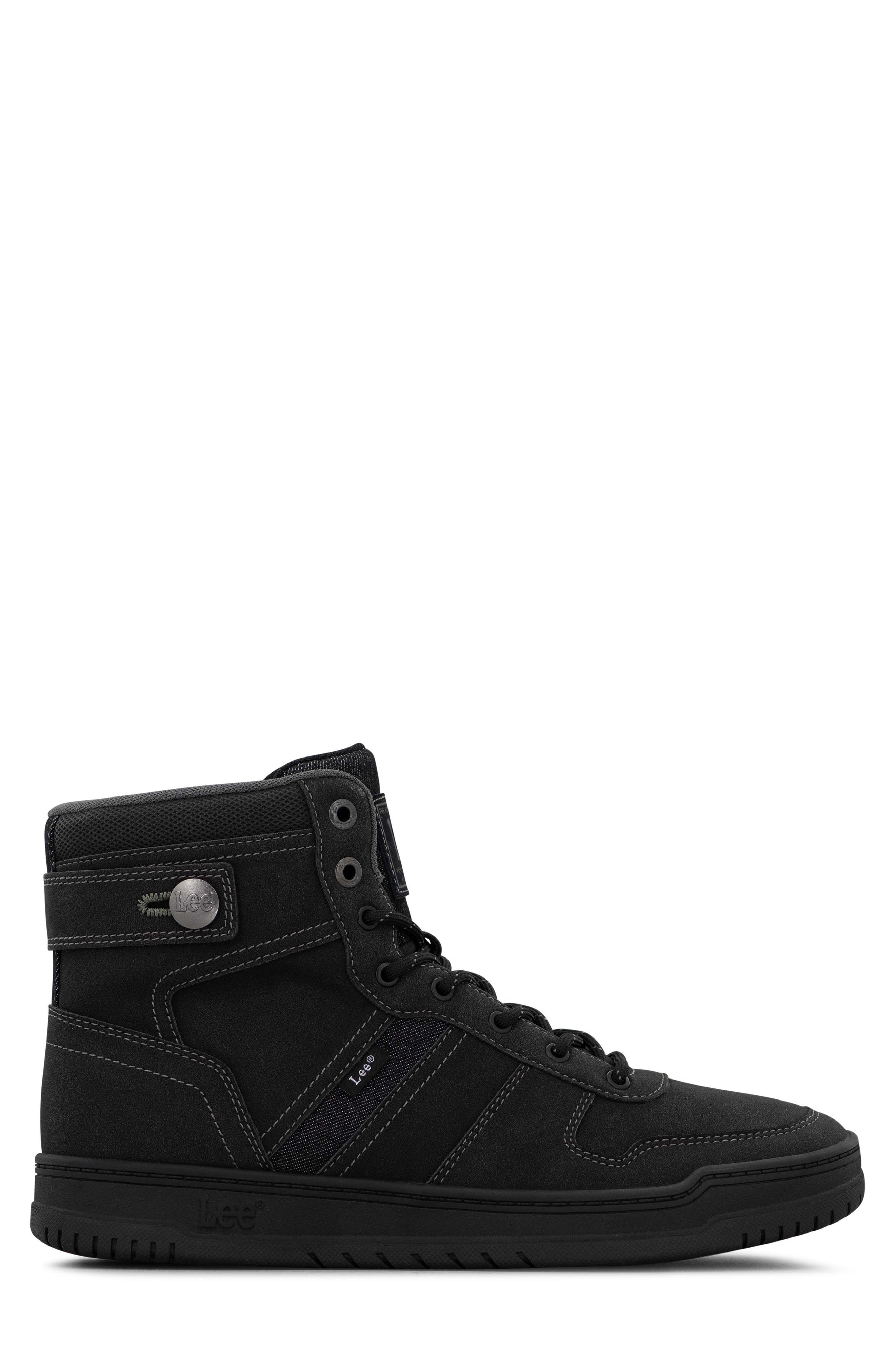 Lee Noah High Top Sneaker, Alternate, color, Black