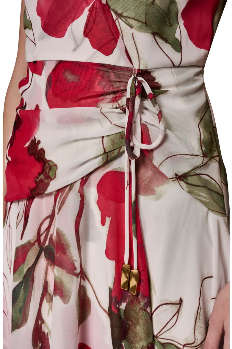 Print Sleeveless High-Low Maxi Dress, Alternate, color, AZALEA MULTI