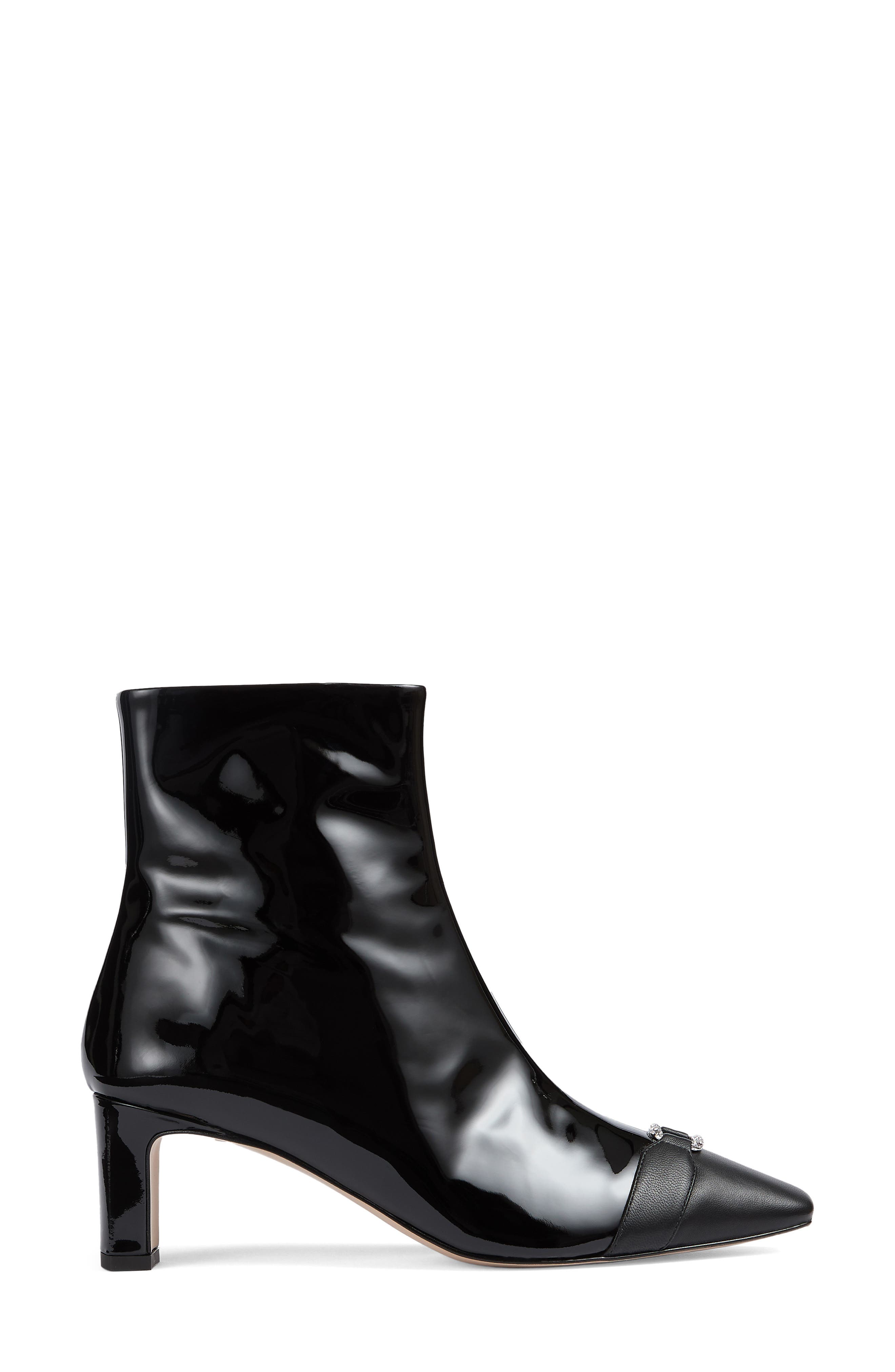 LK Bennett Hylda Crystal Buckle Bootie, Alternate, color, 